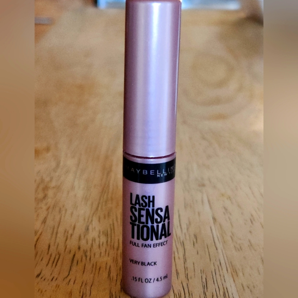 🪷5/$25! MAYBELLINE NY Lash Sensational Mascara Very Black Travel Clutch Sz New